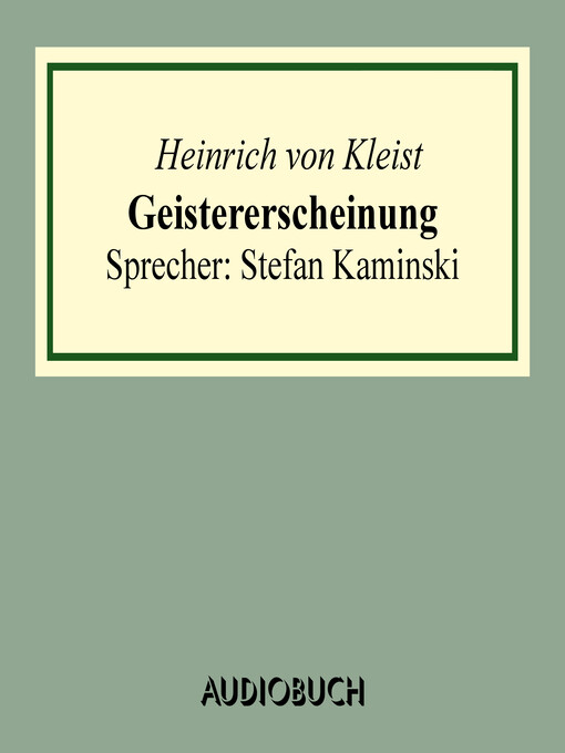 Title details for Geistererscheinung by Heinrich von Kleist - Available